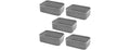 Small Plastic Storage Baskets 5-Pack