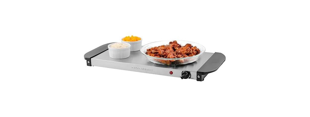 OVENTE Electric Warming Tray Silver