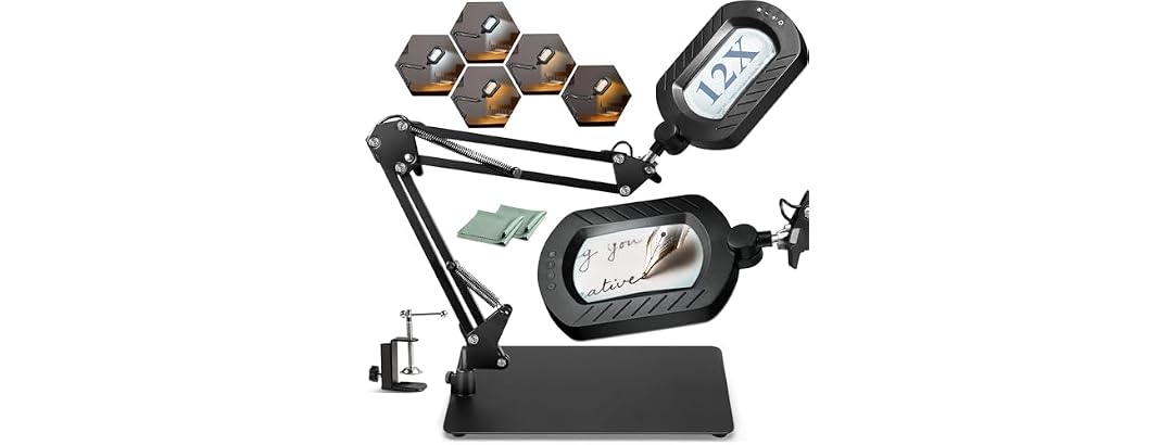12X Square Magnifying Glass
