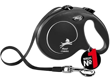 Flexi Automatic Leash New Classic L 5 M Black