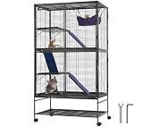VEVOR 64.6" Rolling Metal Ferret Cage