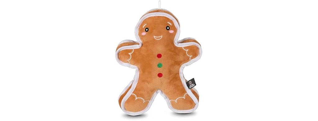 Bow Wow Pet Holiday Gingerbread Gusset Squeaky Toy