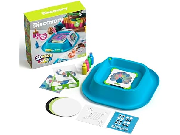 Discovery 3D Neon Spin Motorized Art Station