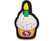 NFL San Francisco 49ers Pet Birthday Cupcake Squeaker Toy