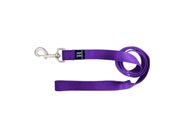Hamilton Single Thick Deluxe Nylon Dog Leash w Swivel Snap