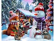Springbok Christmas Critters 500 Piece Puzzle