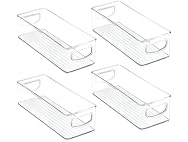 mDesign Plastic Bathroom Storage Container Bins w