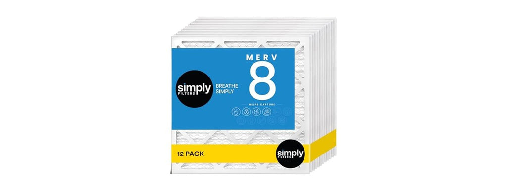 Simply Air Filter Merv 8 MPR 600, 12pk AC Furnace & HVAC