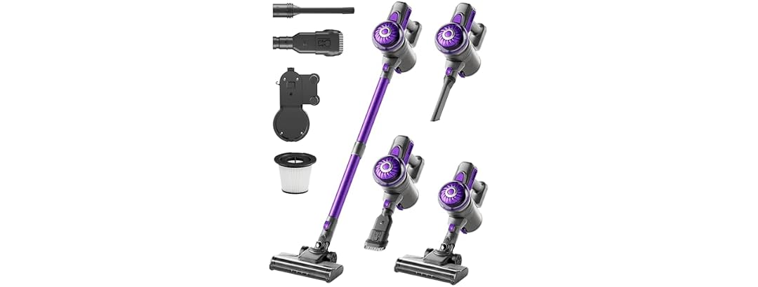 FUNCCUBE Cordless Vacuum Cleaner, Stick Vac