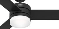 Hunter Fan 54" Light & Remote, Black