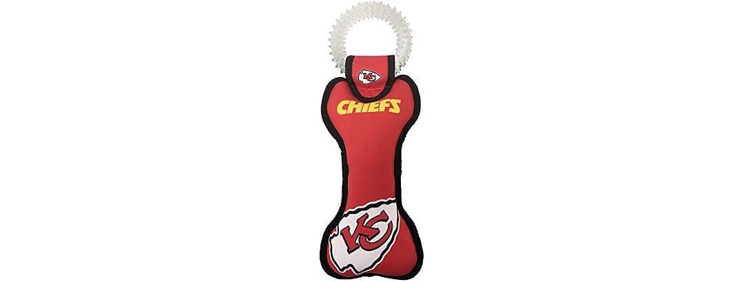 Pets First NFL Kansas City Chiefs Dental Dog TUG