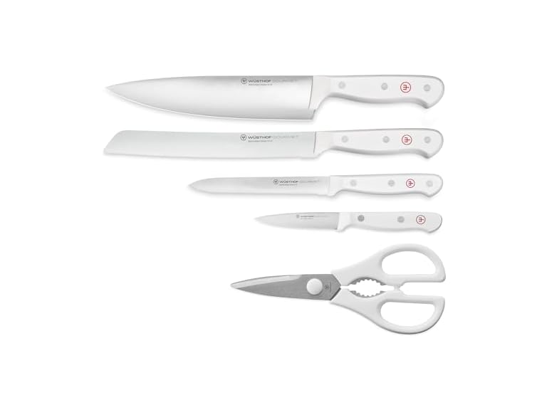 WUSTHOF Gourmet White 5-Pc Chef's Set