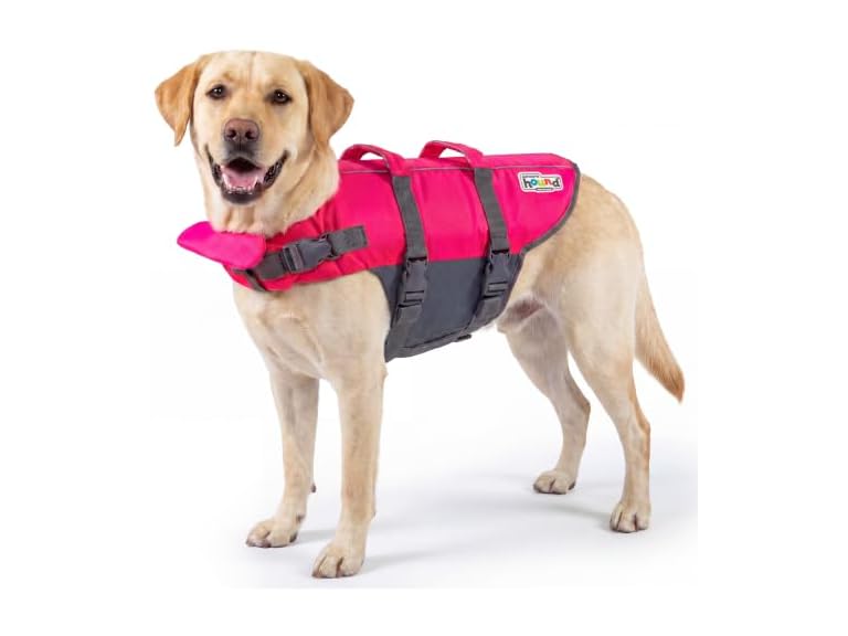 Outward Hound Granby Splash Pink Dog Life Jacket