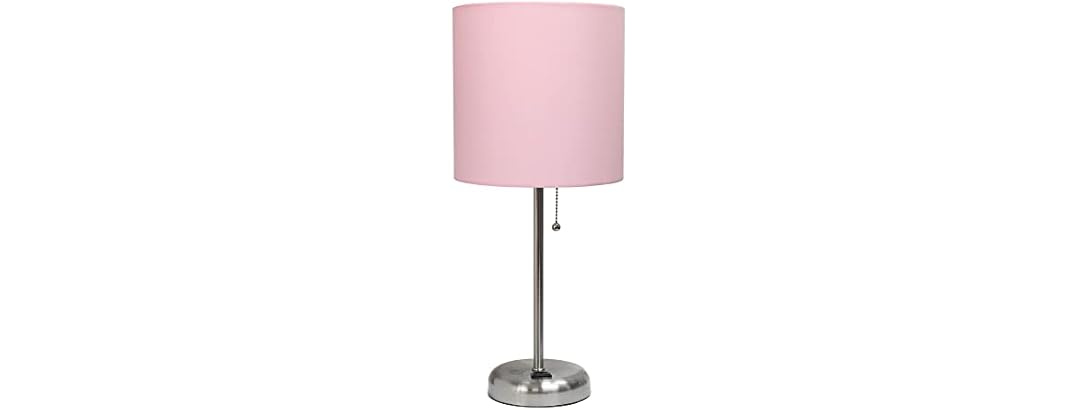 Creekwood Home Table Lamp Light Pink