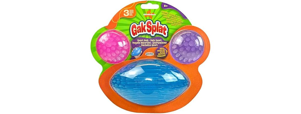 Nickelodeon Gak Splat 2 Balls + 1 Football Sport Ball