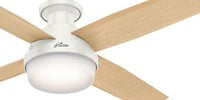 Hunter Fan 52" Light Kit, Fresh White