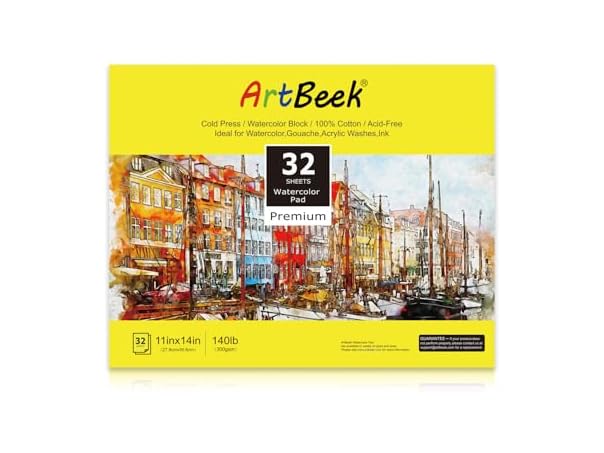 ArtBeek Watercolor Paper Block 11x14" 32Sht