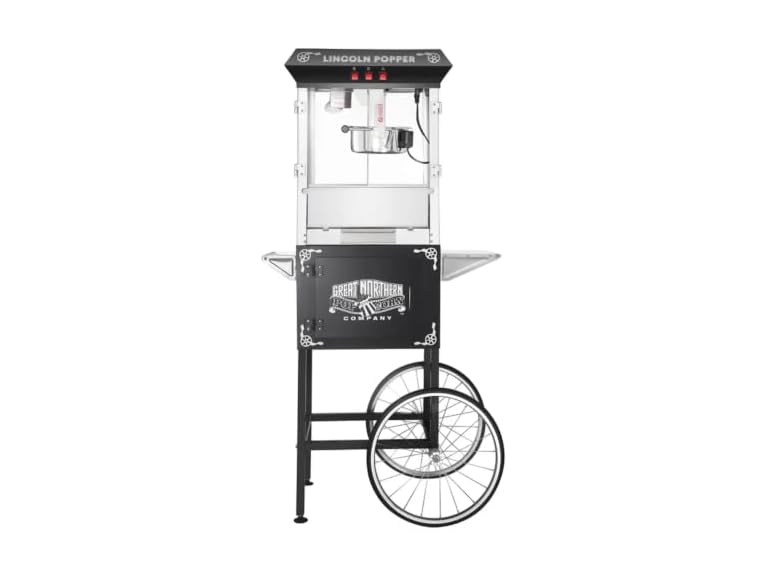 6035 Great Northern Black Antique Style 8oz Popcorn Popper Machine
