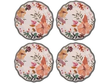 Karma Melamine Salad Plates, Autumnal Spice