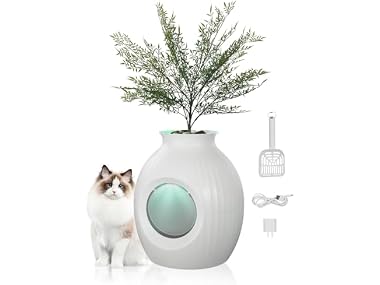 VEVOR Plant Cat Litter Box, Smart Odor