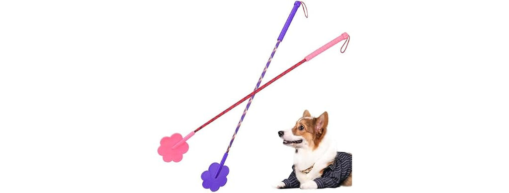 Toddmomy Pet Training Stick, 2Pcs Rubber Cat