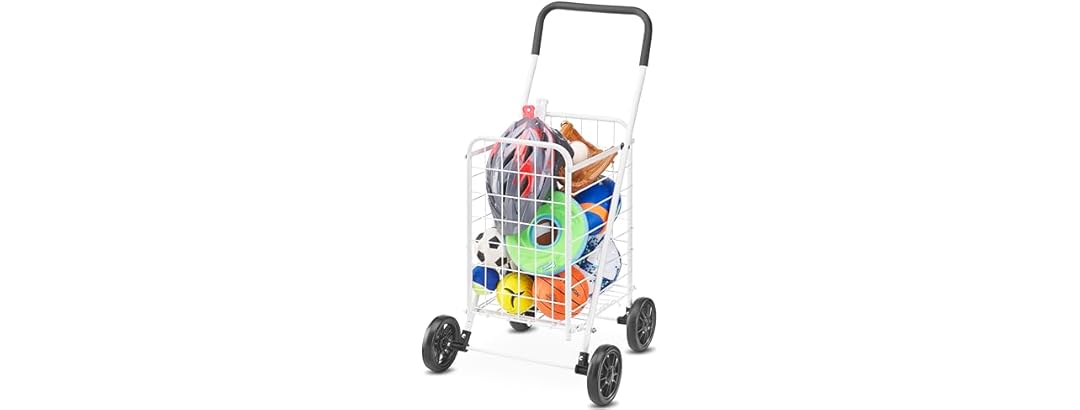 Whitmor Folding Utility Cart with Wheels