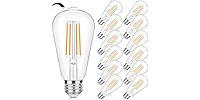 Vintage 12Pk LED Edison Bulbs 60 Watt Dimmable