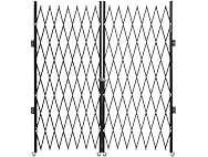 Double Folding Security Gate, 6-1/2\' H x 12\'