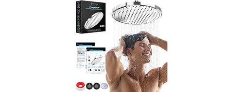 10" Ceiling/Wall Mount Rain Shower Head 