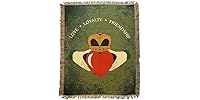 Claddagh Woven Tapestry Throw Blanket