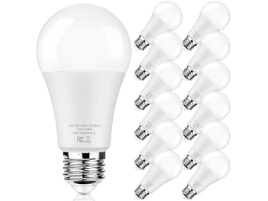 Brightever LED Light Bulbs 100W Equivalent 1500 Lumens, 12PK