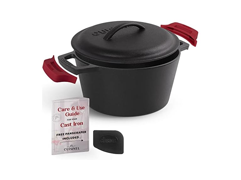 Cuisinel Cast Iron Dutch Oven - 3-Quart
