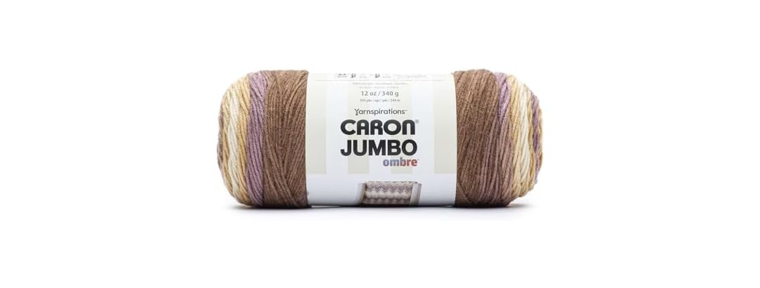 Caron Jumbo Print Ombre Yarn-Seashell