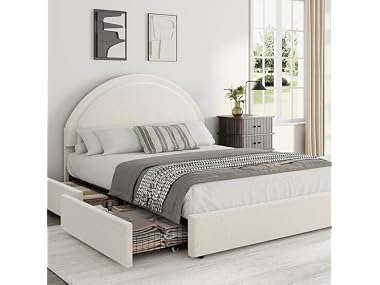 Garvee Full Size Bed Frame with Storage
