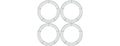 4 Pack 14" Metal Wire Wreath Frame