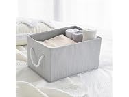 CROS Storage Baskets for Shelves 2 Pack, Grey,