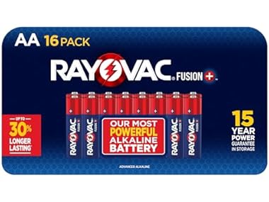 (16 PACK) Rayovac AA Fusion Premium Alkaline Batteries