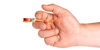 Glass Cigarette Holders Set of 2