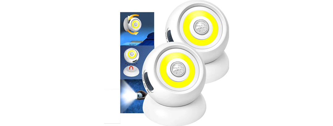 Hakol 2 Pack 500 Lumens Motion Sensor Night Light