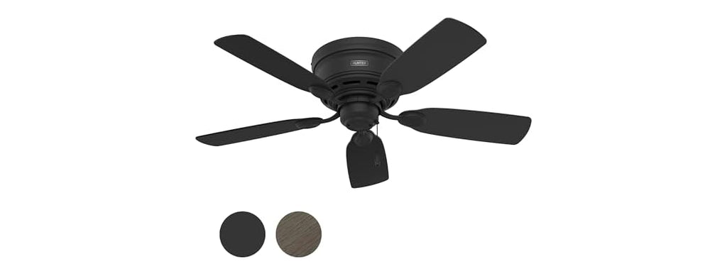 Hunter Fan 42" Low Profile, Matte Black