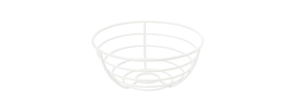 Spectrum Euro White Wire Fruit Basket