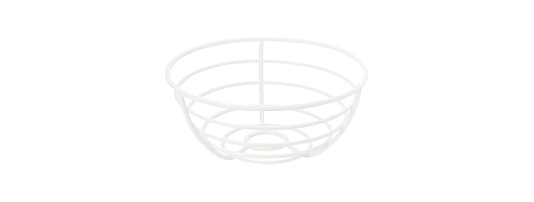 Spectrum Euro White Wire Fruit Basket