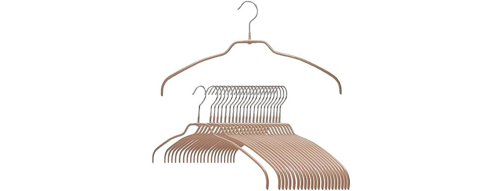 MAWA by Reston Lloyd Clothing Hangers Set of 24, Latte