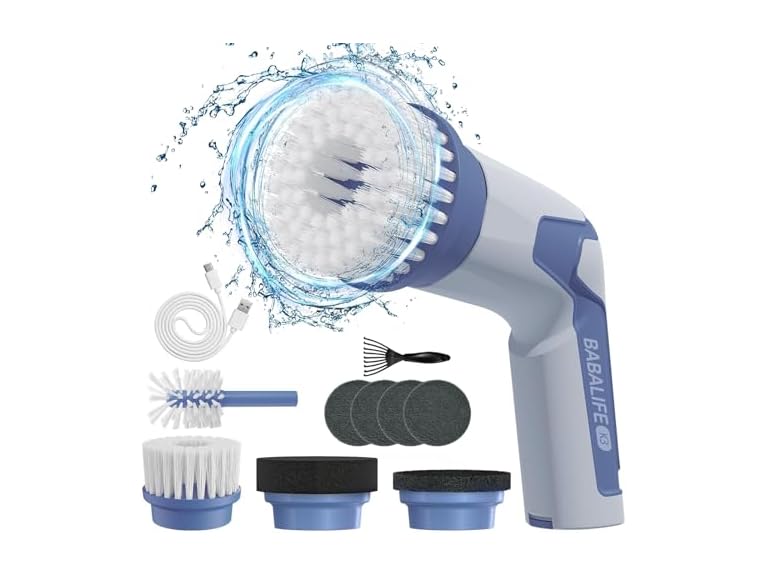 Electric Spin Scrubber w/ 8 Brush Heads