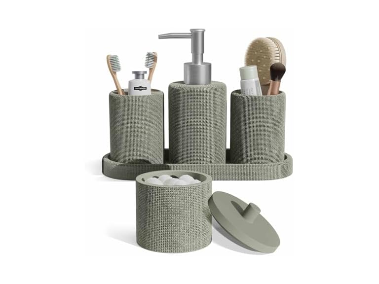 Clara Clark Bathroom Set - Sage Green