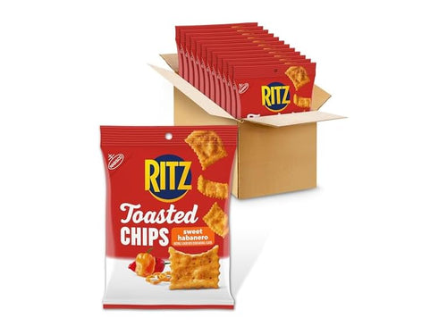 12PK RITZ Toasted Chips Sweet Habanero Crackers