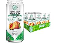 12Pk Steaz Organic Iced Green Tea, Peach