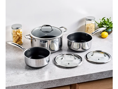 HEXCLAD 6-Piece Hybrid Pot Set