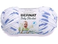 Bernat Baby Blanket Yarn, 3.5 oz, Gauge 6 Little Denim