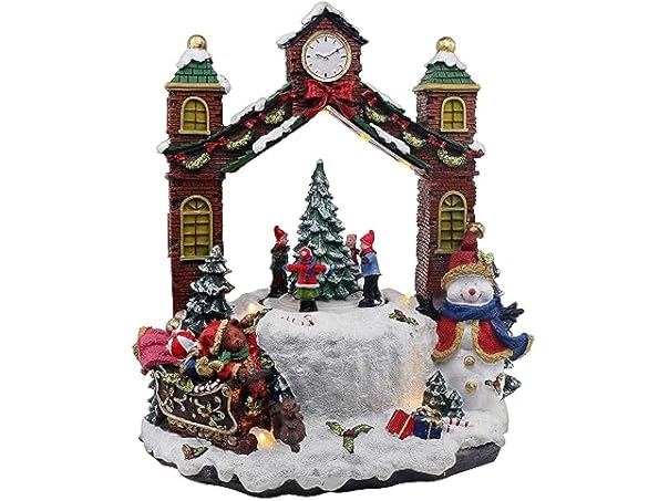 Top Treasures Christmas Village Clock Tower